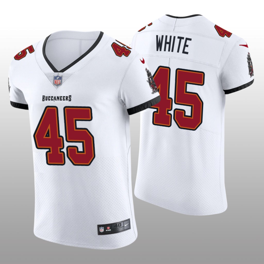 Tampa Bay Buccaneers Devin White White Jersey 2020 Vapor Elite Men's