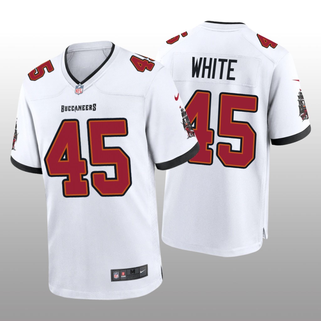 Tampa Bay Buccaneers Devin White White Jersey Game - Men's