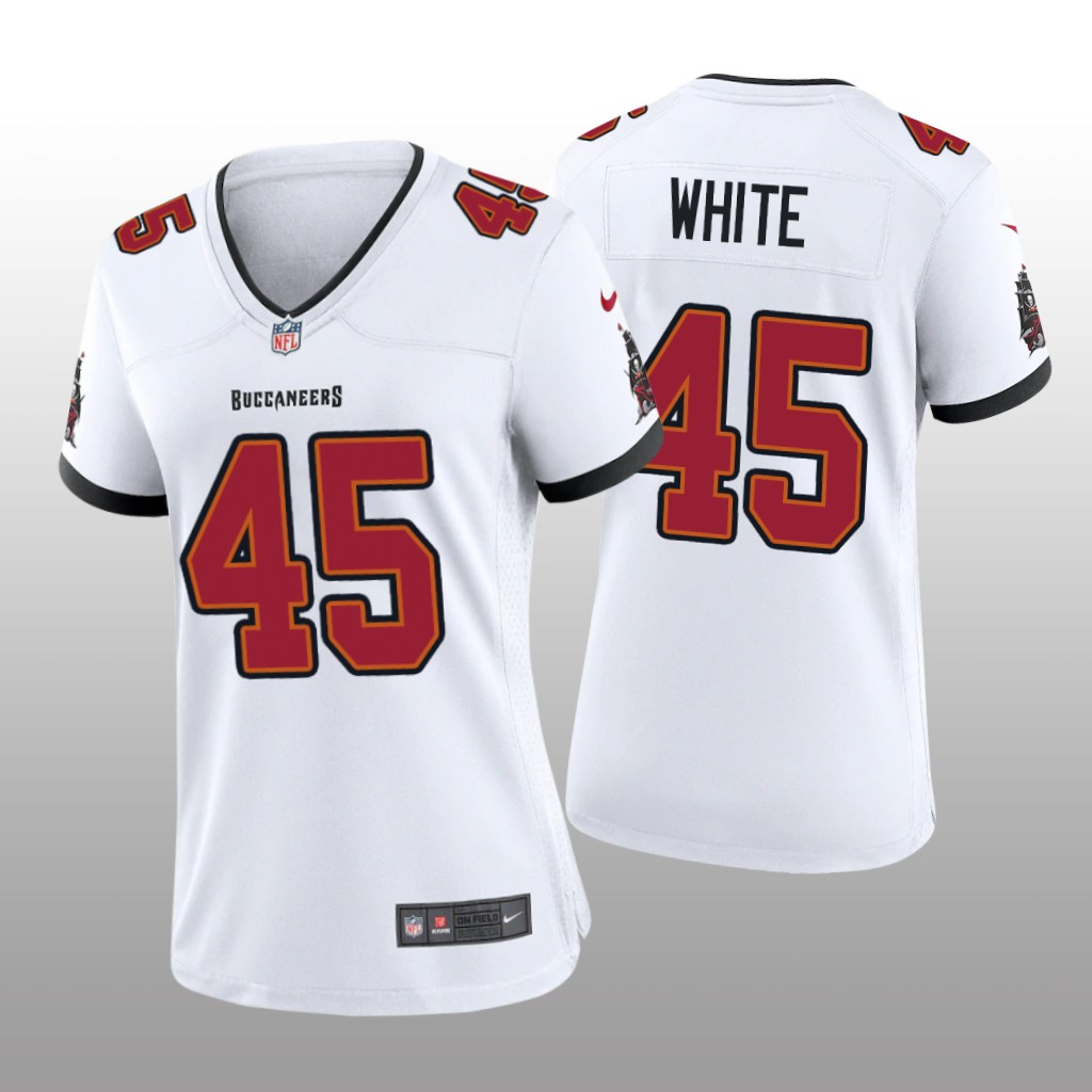 Tampa Bay Buccaneers Devin White White Jersey Game - Women's