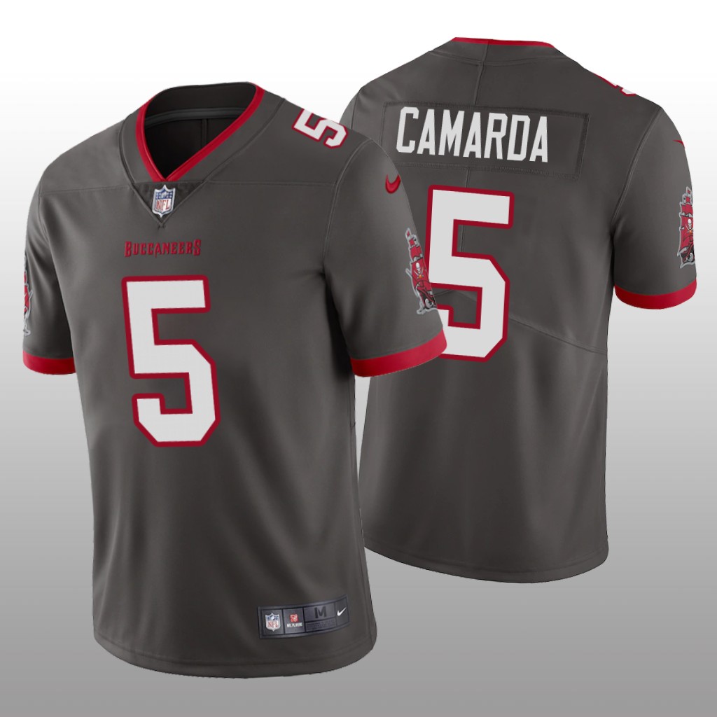 Tampa Bay Buccaneers Jake Camarda Pewter Jersey Vapor Limited Men's