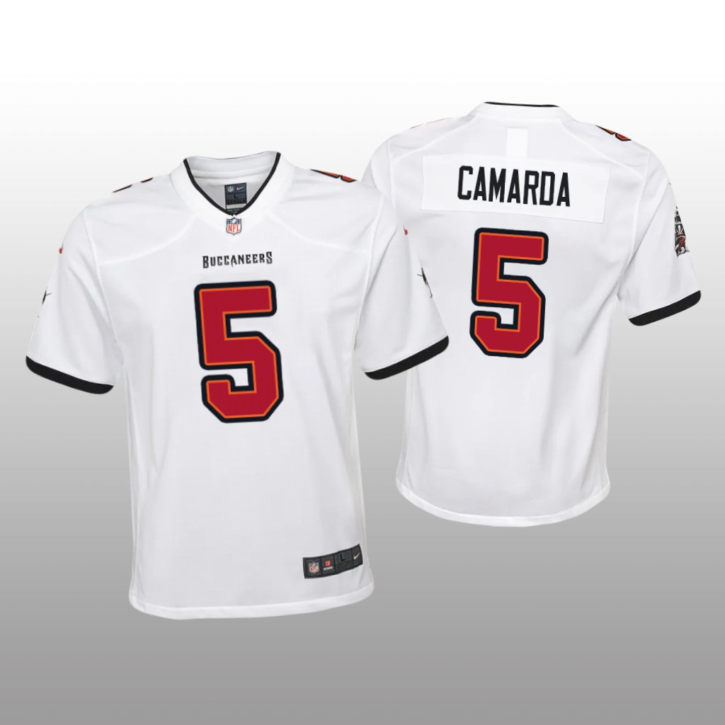 Tampa Bay Buccaneers Jake Camarda White Jersey Game - Youth