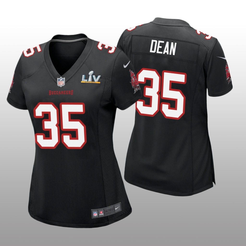 Tampa Bay Buccaneers Jamel Dean Black Game Fashion Jersey Super Bowl LV - Women's