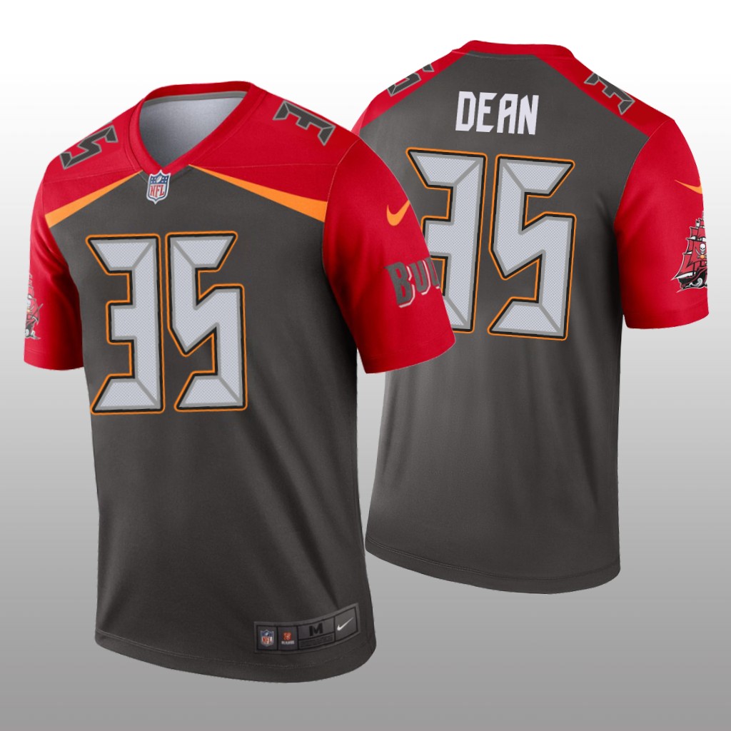 Tampa Bay Buccaneers Jamel Dean Pewter Jersey Inverted Legend - Men's