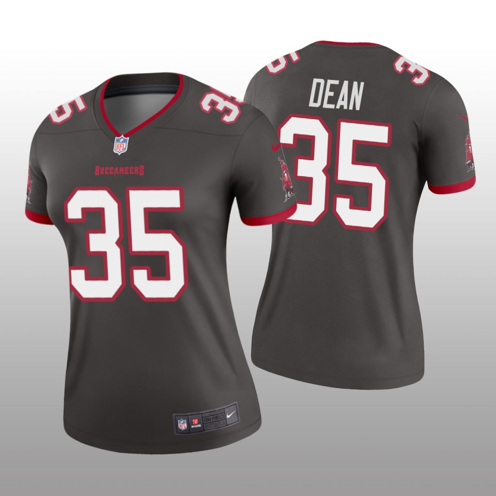 Tampa Bay Buccaneers Jamel Dean Pewter Jersey Legend - Women's