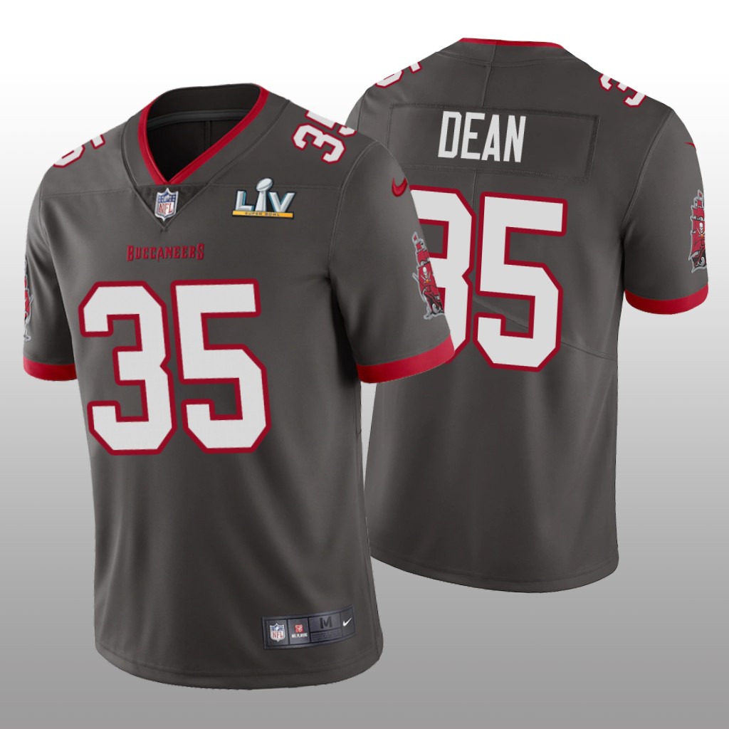 Tampa Bay Buccaneers Jamel Dean Pewter Vapor Limited Jersey Super Bowl LV - Men's