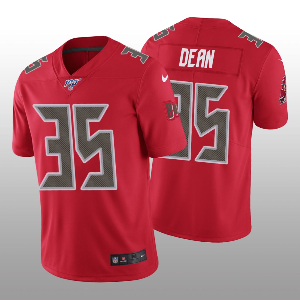Tampa Bay Buccaneers Jamel Dean Red Vapor Limited Jersey 100th Season - Men's