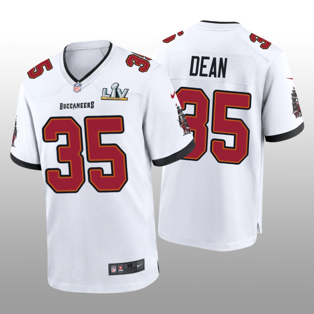 Tampa Bay Buccaneers Jamel Dean White Game Jersey Super Bowl LV - Men's