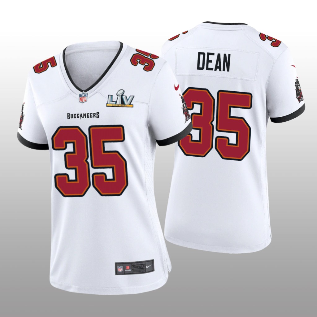 Tampa Bay Buccaneers Jamel Dean White Game Jersey Super Bowl LV - Women's