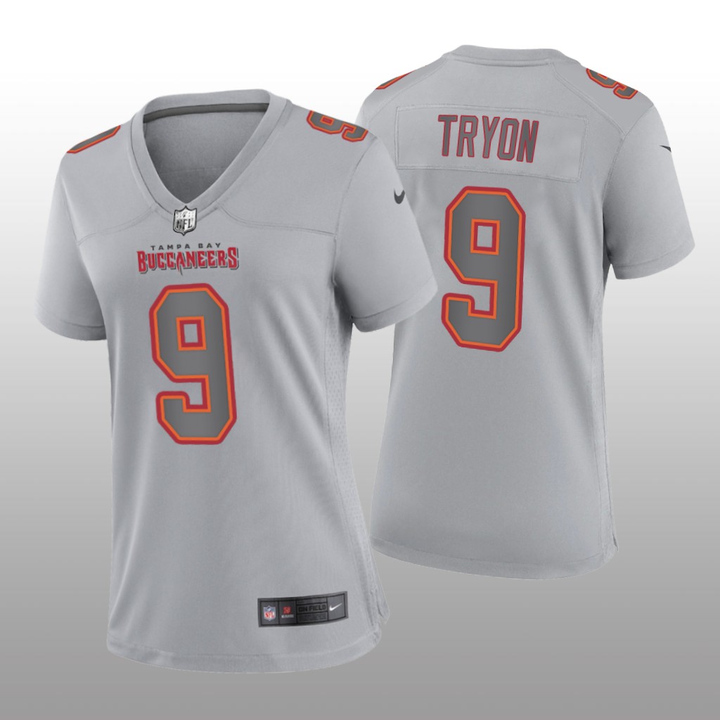 Tampa Bay Buccaneers Joe Tryon Gray Jersey Atmosphere Fashion Game - Women's