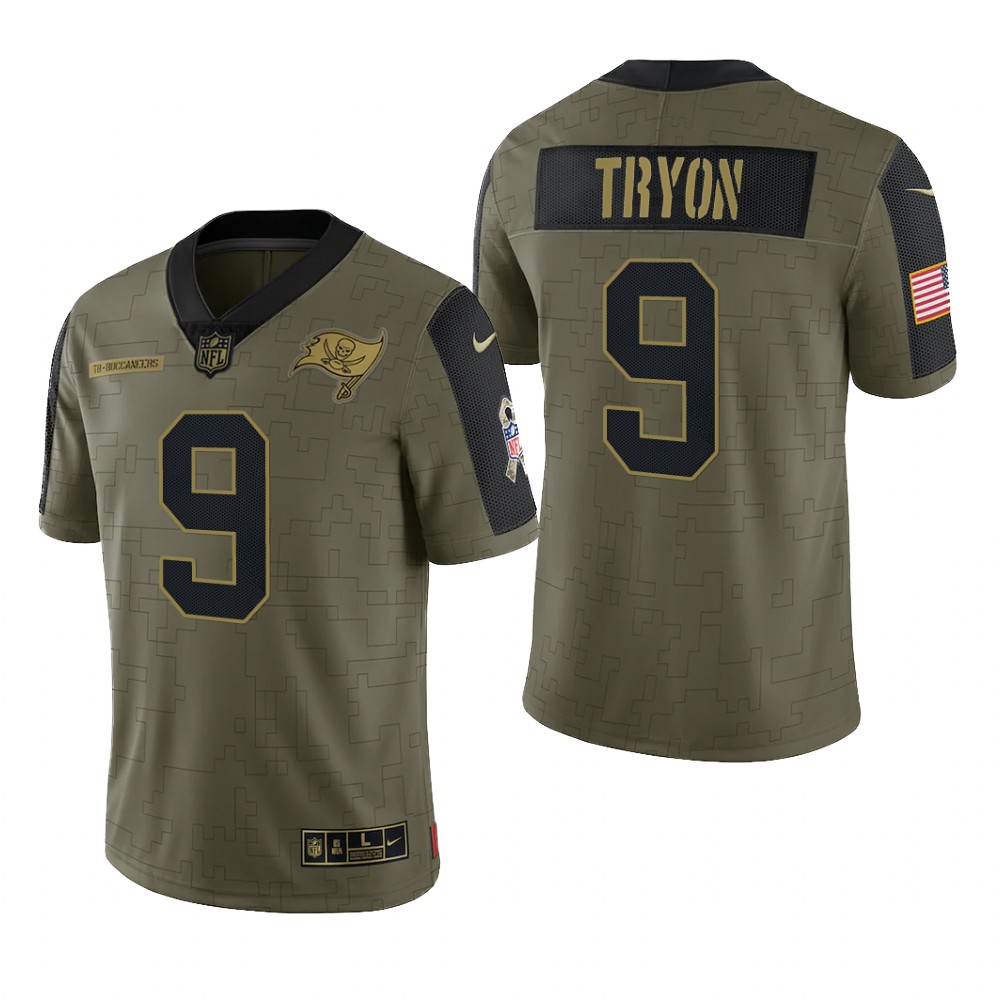 Tampa Bay Buccaneers Joe Tryon Olive Limited Jersey 2021 Salute To Service - Men's
