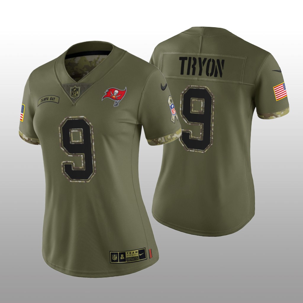 Tampa Bay Buccaneers Joe Tryon Olive Limited Jersey 2022 Salute To Service - Women's