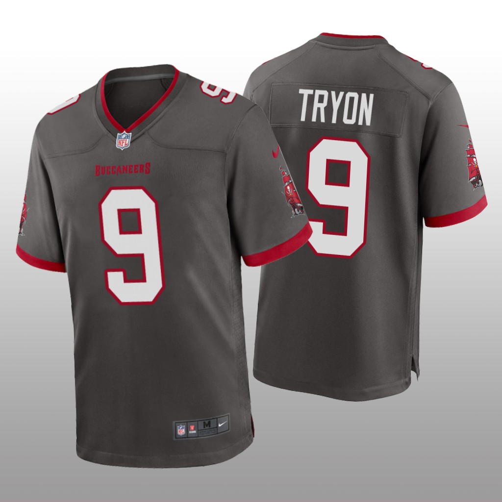 Tampa Bay Buccaneers Joe Tryon Pewter Jersey Alternate Game - Men's