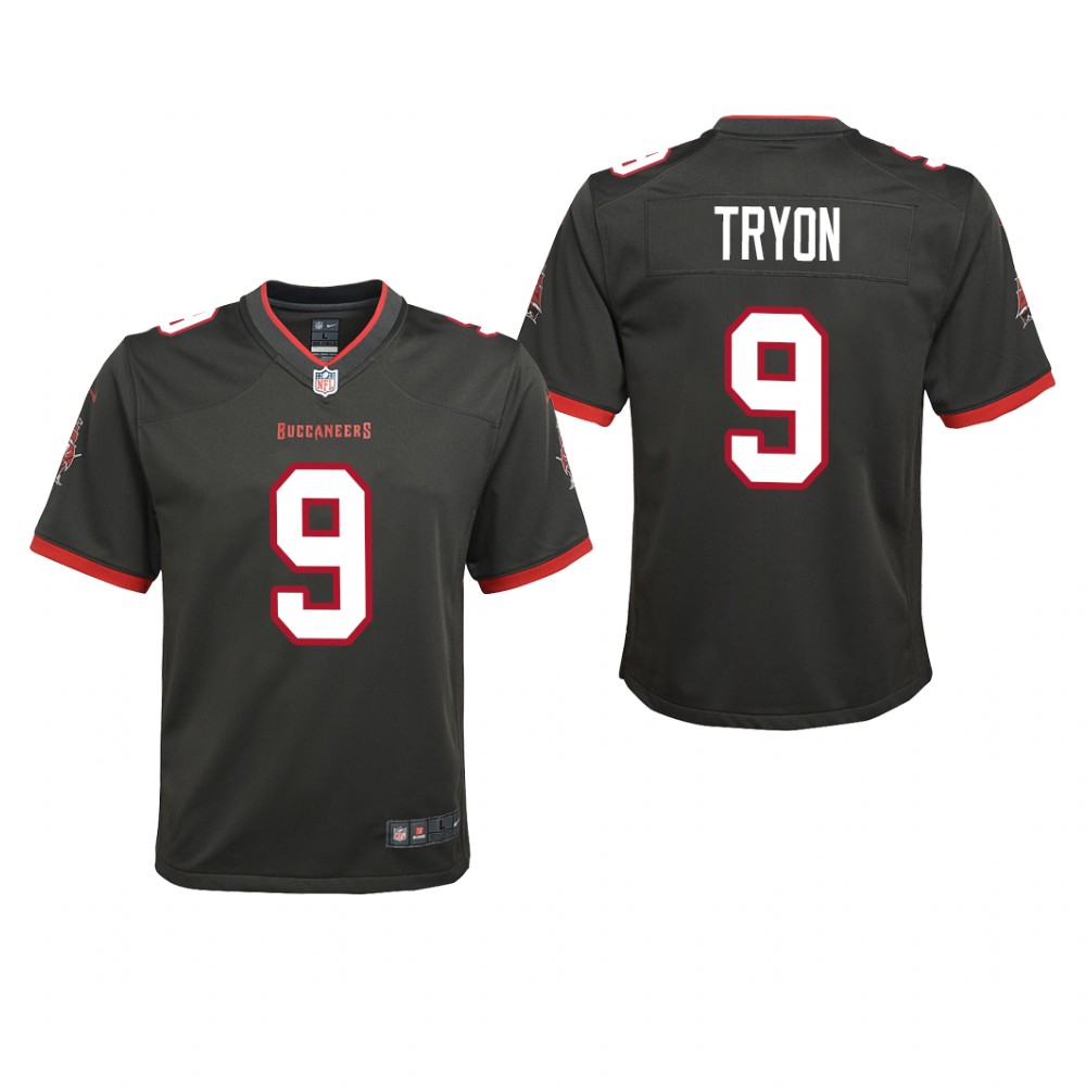 Tampa Bay Buccaneers Joe Tryon Pewter Jersey Game - Youth