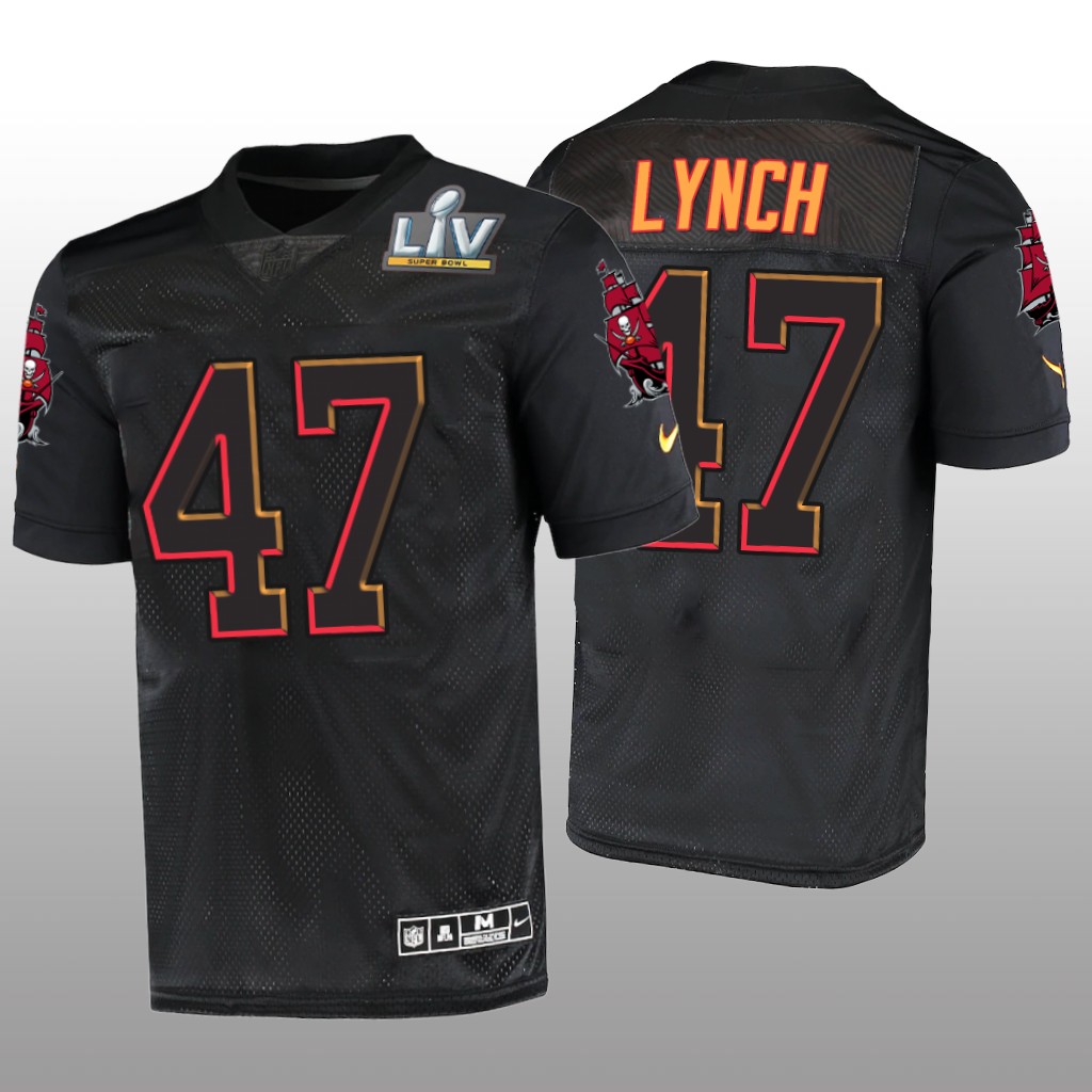 Tampa Bay Buccaneers John Lynch Black Jersey Super Bowl LV