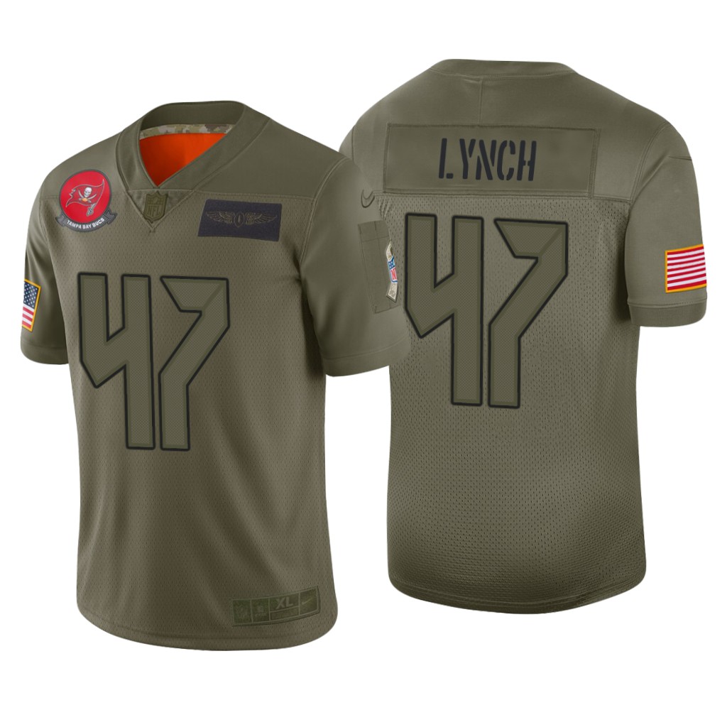 Tampa Bay Buccaneers John Lynch Camo Limited Jersey 2019 Salute to Service - Men's