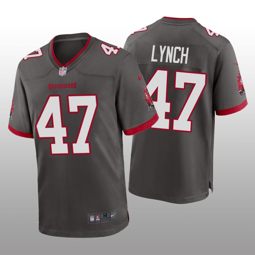 Tampa Bay Buccaneers John Lynch Pewter Jersey Game - Men's