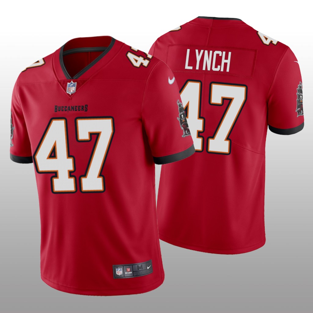 Tampa Bay Buccaneers John Lynch Red Jersey 2020 Vapor Limited - Men's
