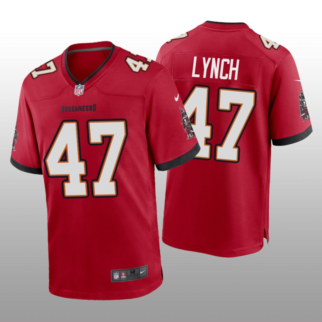 Tampa Bay Buccaneers John Lynch Red Jersey Game - Men's