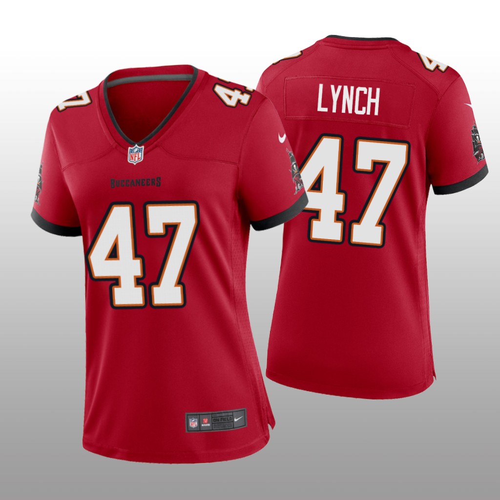 Tampa Bay Buccaneers John Lynch Red Jersey Game - Women's