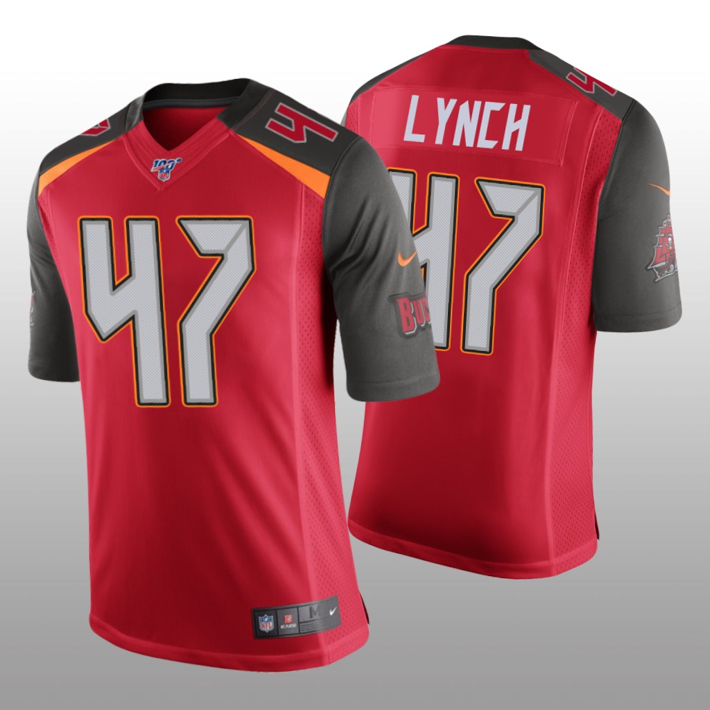 Tampa Bay Buccaneers John Lynch Red Vapor Limited Jersey NFL 100 - Men's