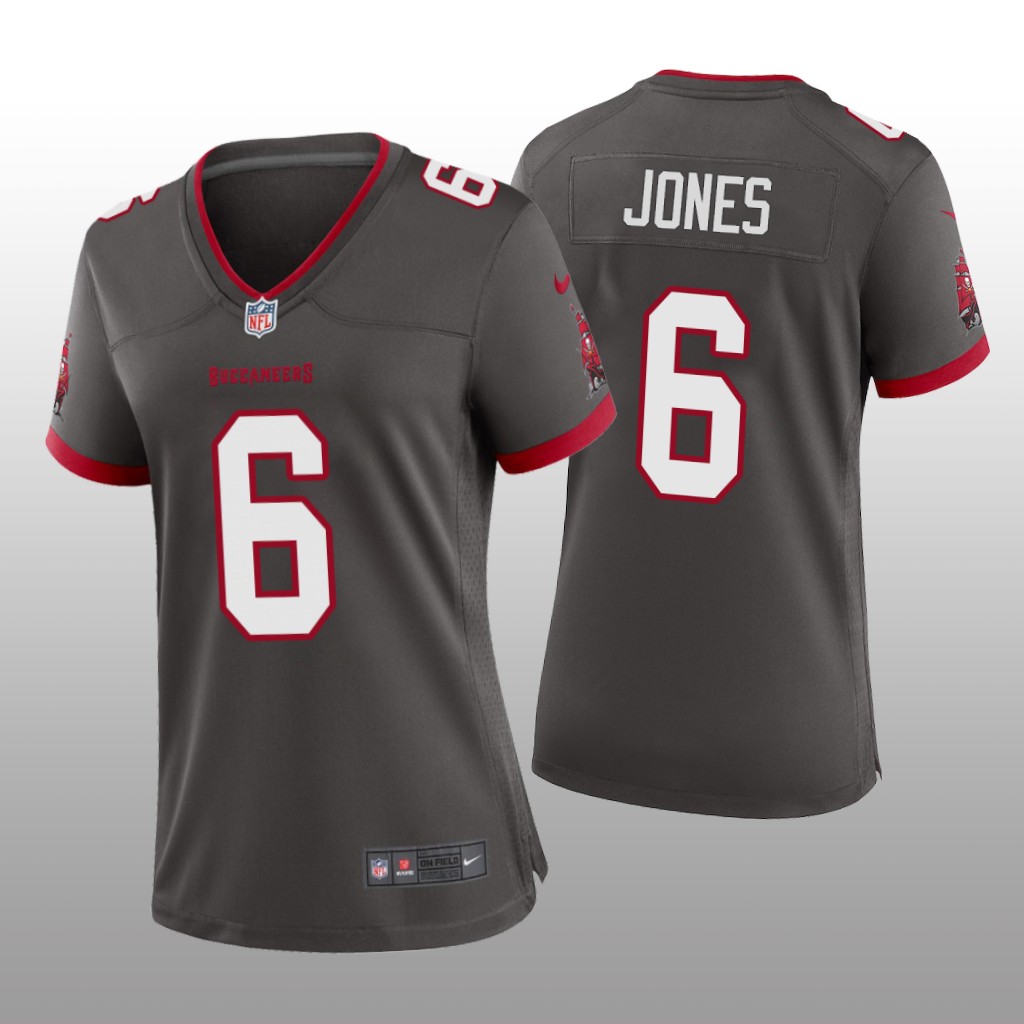 Tampa Bay Buccaneers Julio Jones Pewter Jersey Alternate Game - Women's