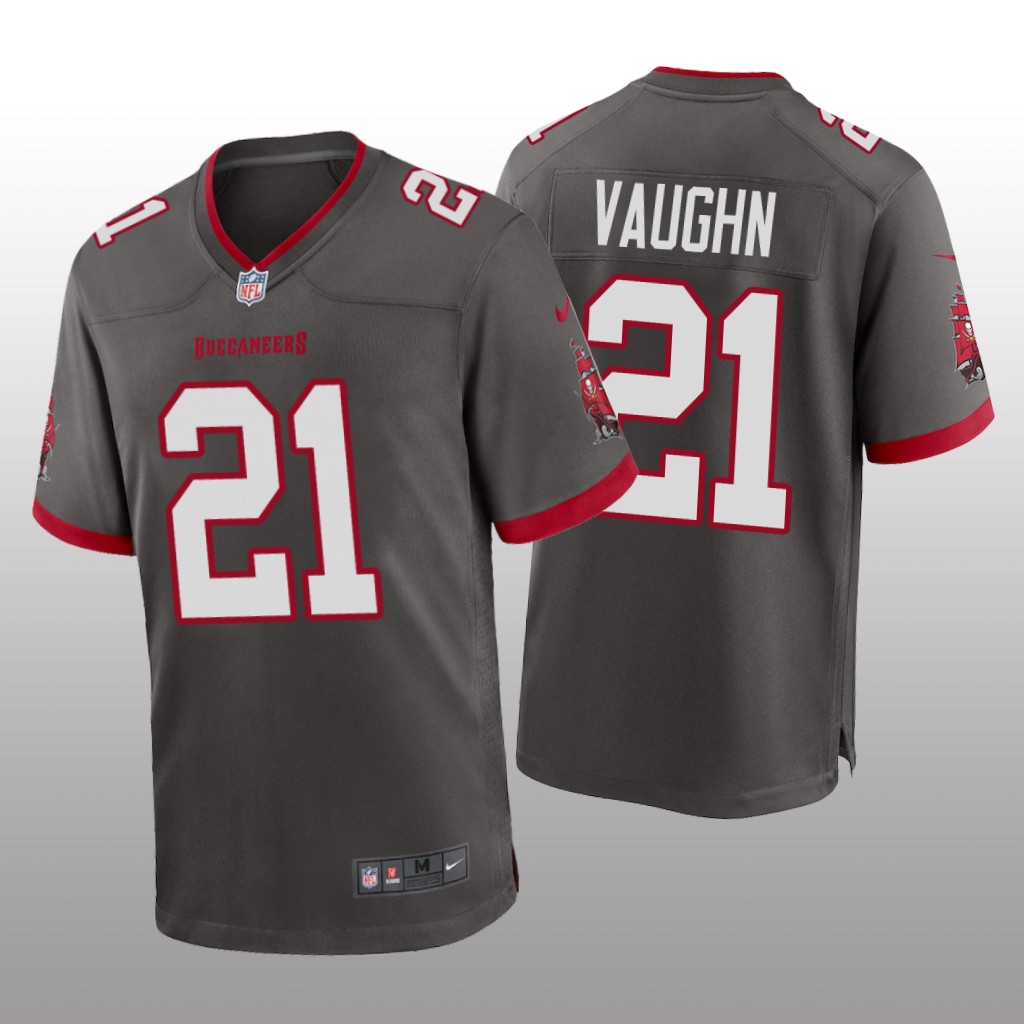 Tampa Bay Buccaneers Ke'Shawn Vaughn Pewter Jersey Alternate Game - Men's