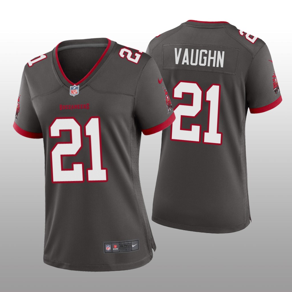 Tampa Bay Buccaneers Ke'Shawn Vaughn Pewter Jersey Alternate Game - Women's