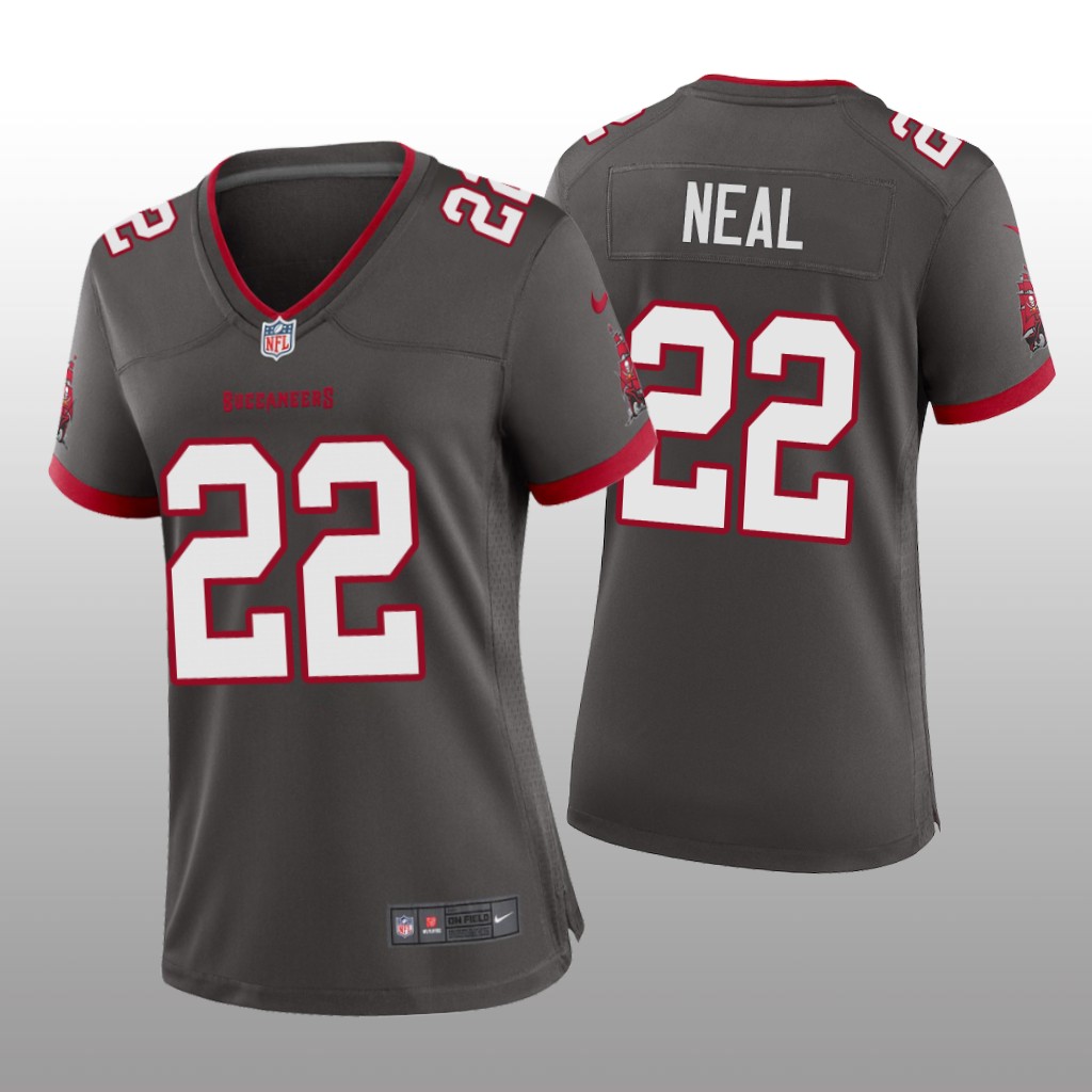 Tampa Bay Buccaneers Keanu Neal Pewter Jersey Alternate Game - Women's