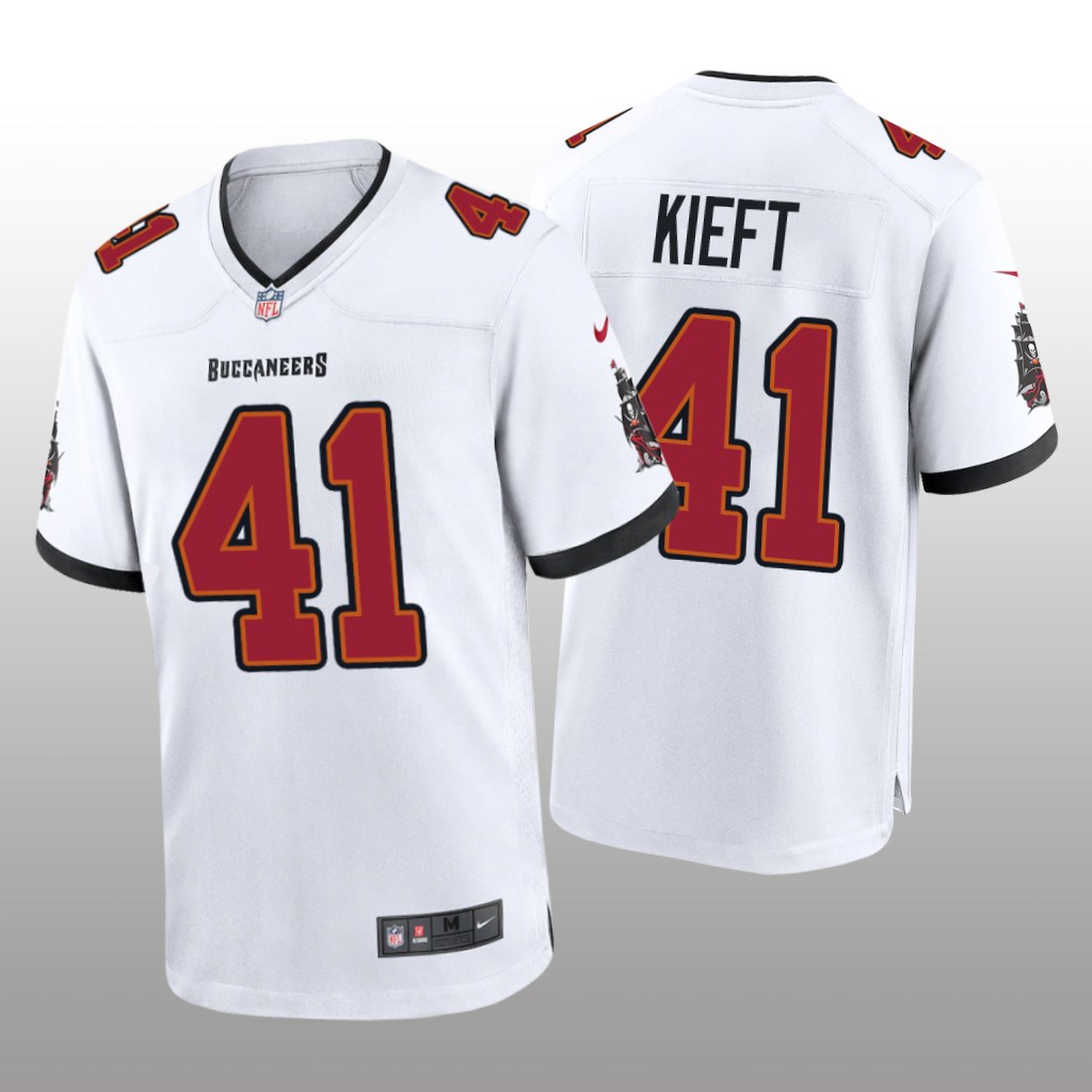 Tampa Bay Buccaneers Ko Kieft White Jersey Game - Men's