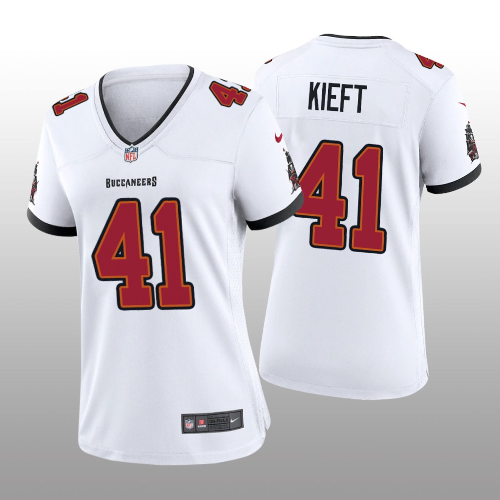 Tampa Bay Buccaneers Ko Kieft White Jersey Game - Women's