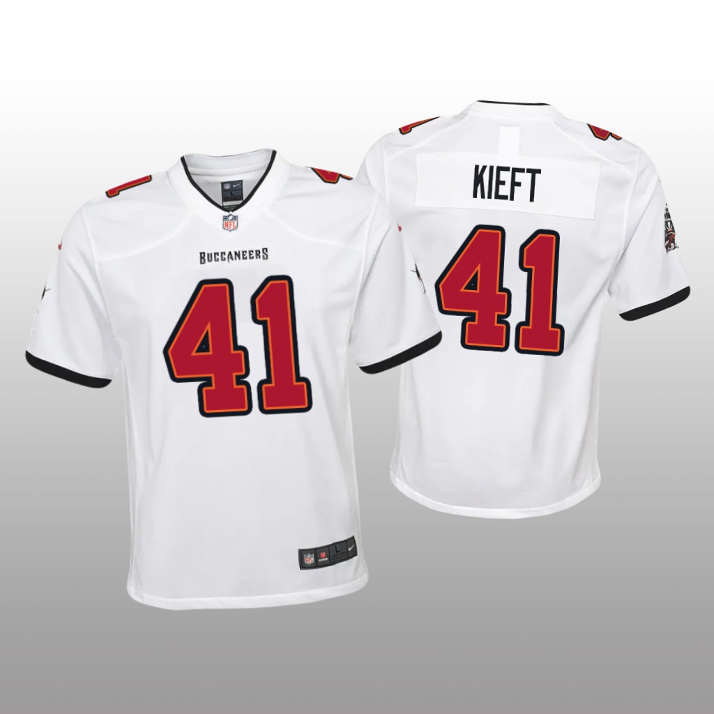 Tampa Bay Buccaneers Ko Kieft White Jersey Game - Youth