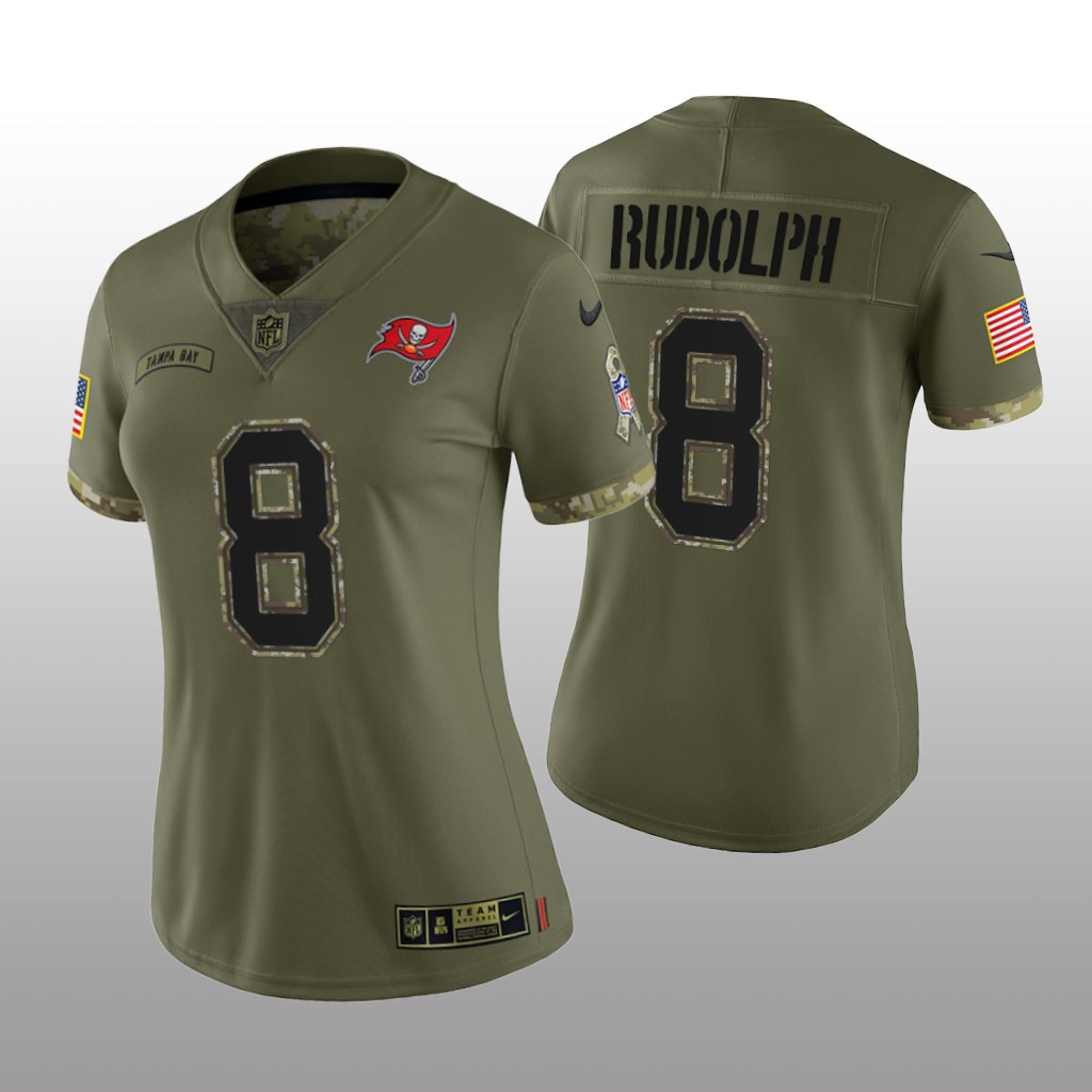 Tampa Bay Buccaneers Kyle Rudolph Olive Limited Jersey 2022 Salute To Service - Women's