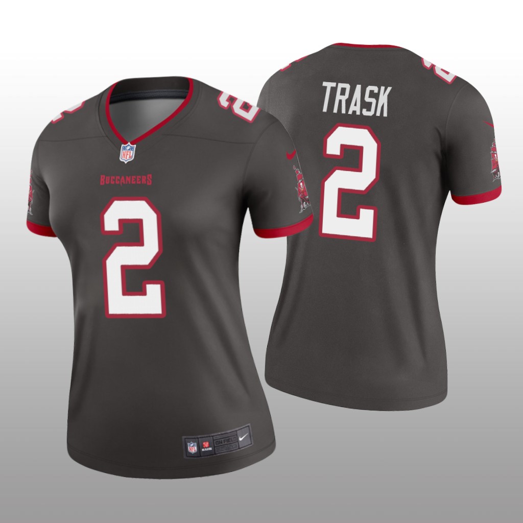 Tampa Bay Buccaneers Kyle Trask Pewter Jersey Legend - Women's
