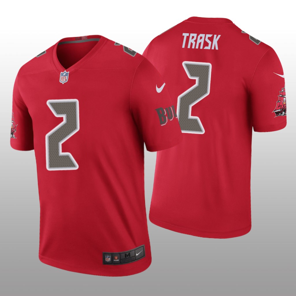 Tampa Bay Buccaneers Kyle Trask Red Jersey Color Rush Legend - Men's
