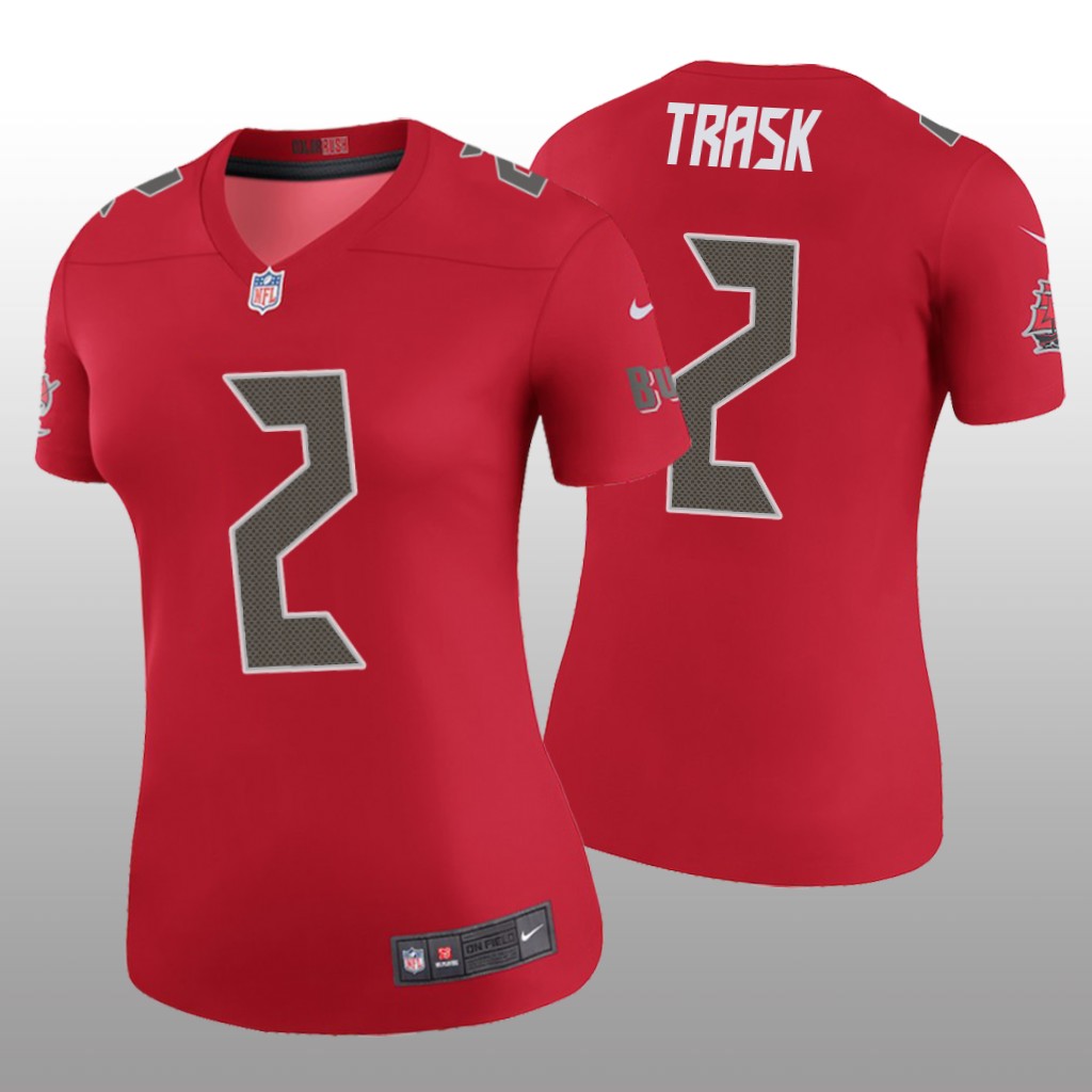 Tampa Bay Buccaneers Kyle Trask Red Jersey Color Rush Legend - Women's