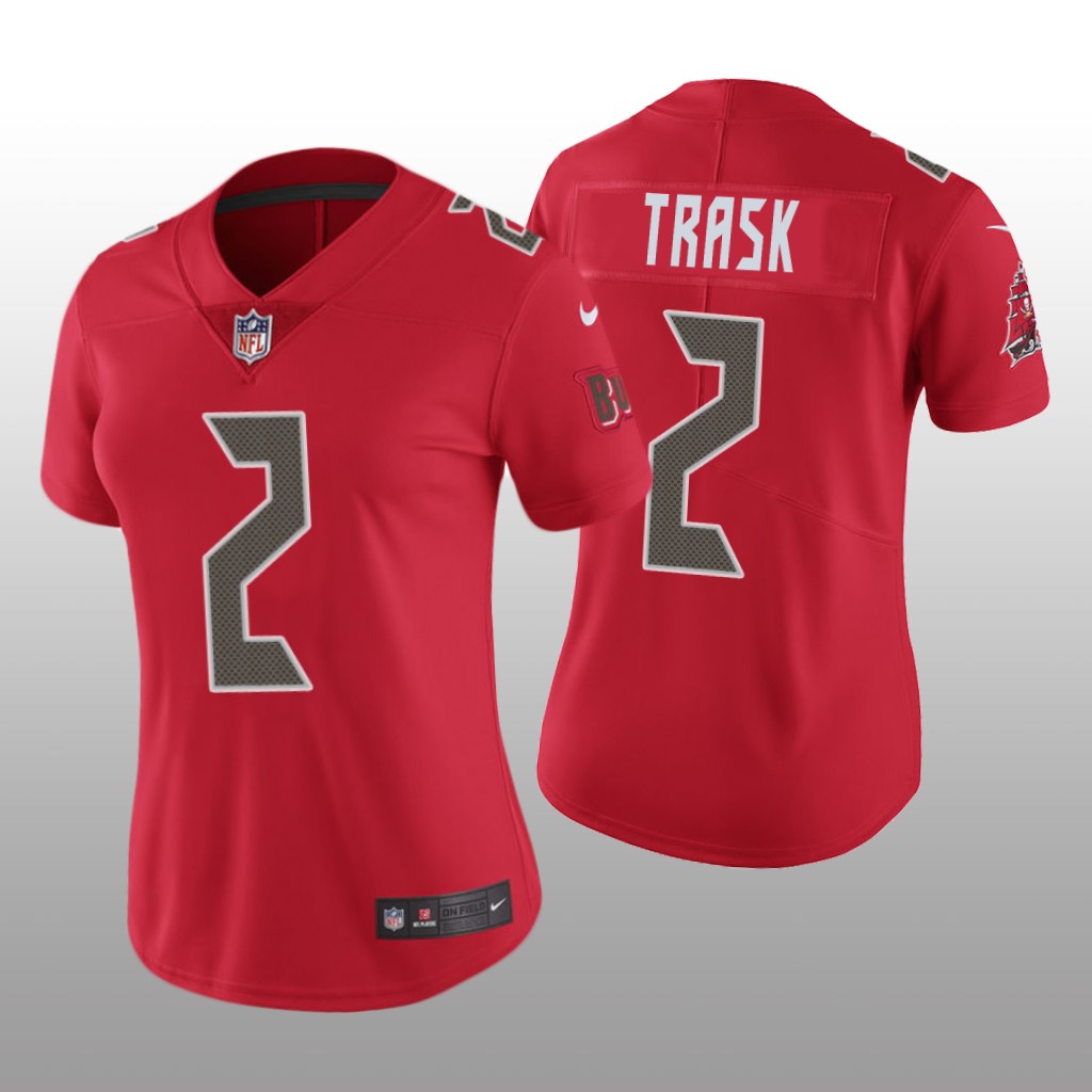 Tampa Bay Buccaneers Kyle Trask Red Jersey Color Rush Limited - Women's