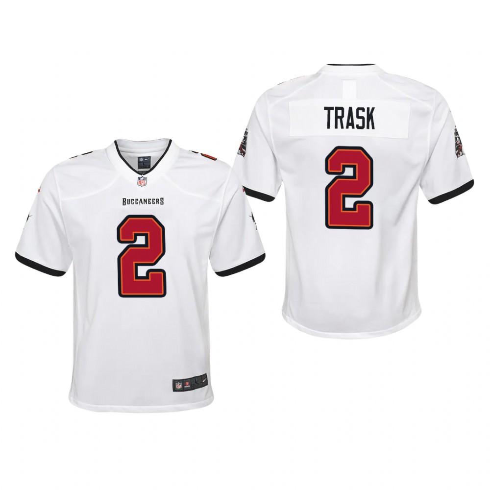 Tampa Bay Buccaneers Kyle Trask White Jersey Game - Youth