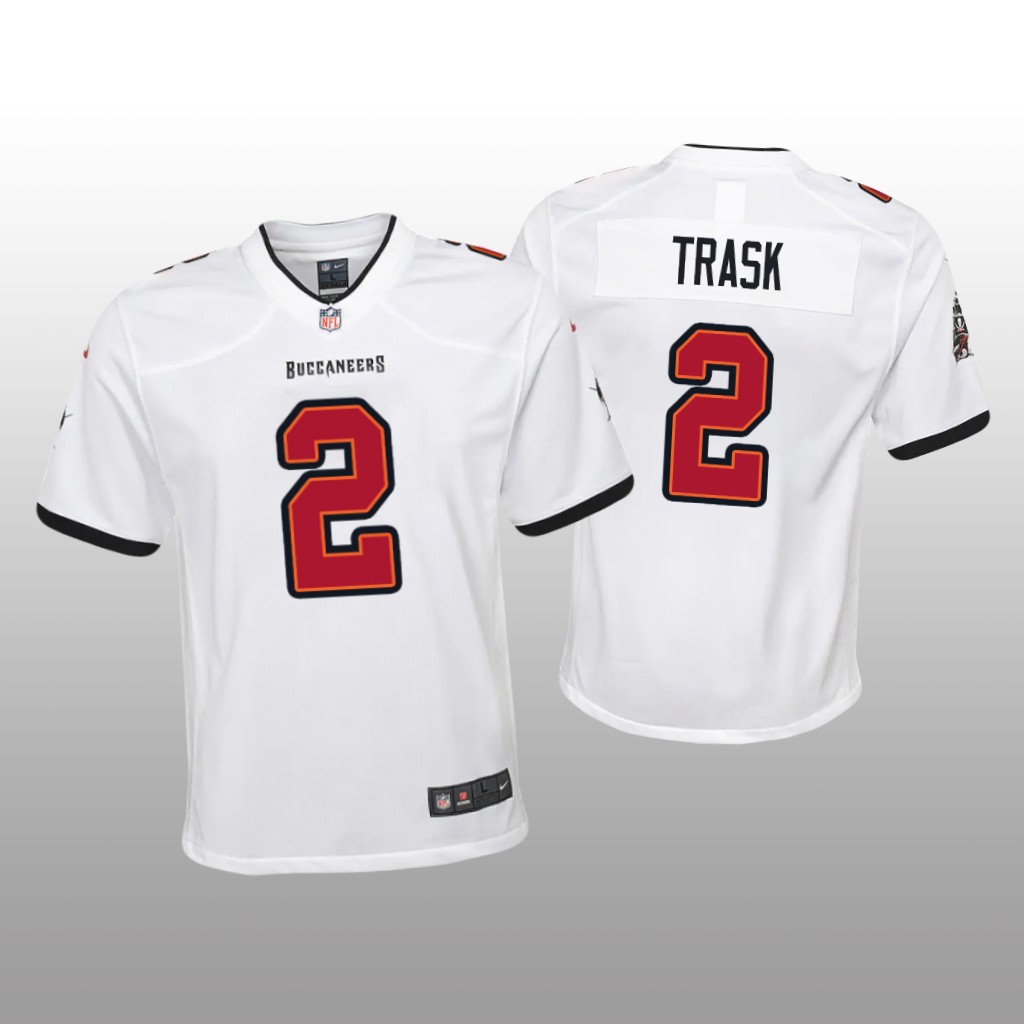 Tampa Bay Buccaneers Kyle Trask White Jersey Game - Youth