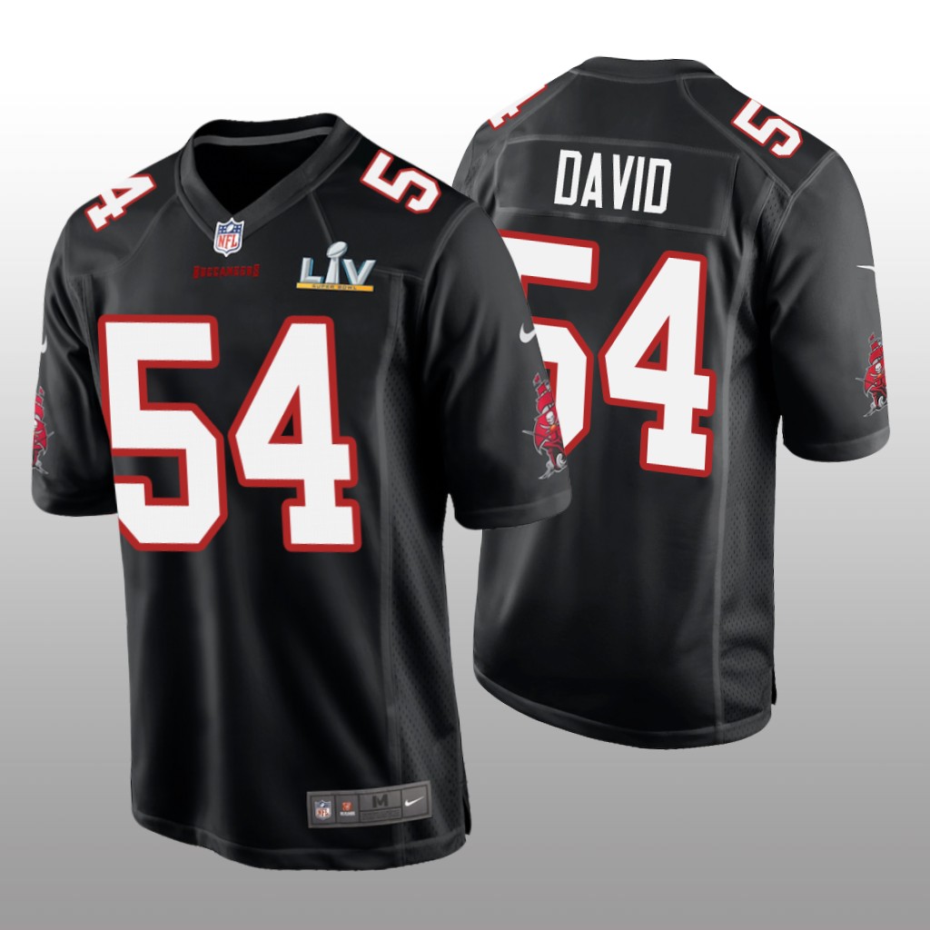 Tampa Bay Buccaneers Lavonte David Black Game Fashion Jersey Super Bowl LV - Men's
