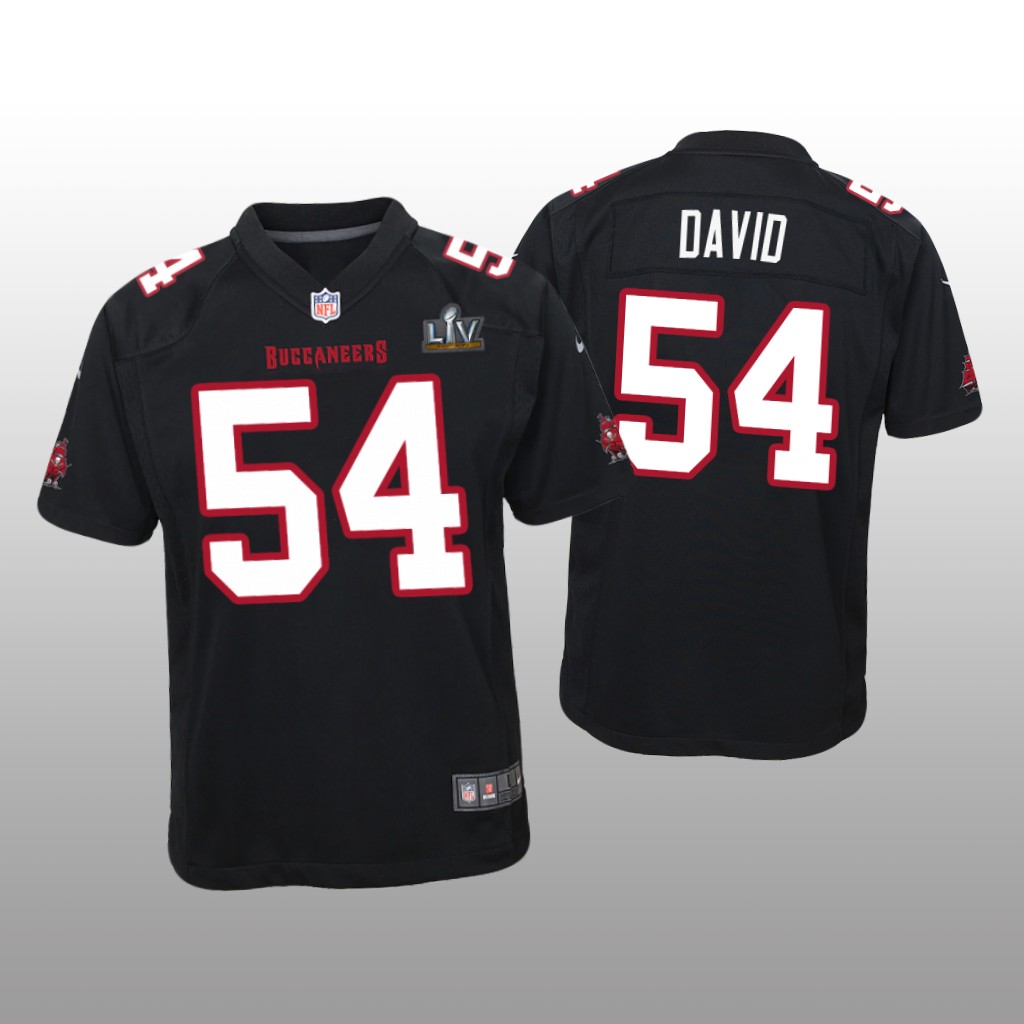 Tampa Bay Buccaneers Lavonte David Black Game Fashion Jersey Super Bowl LV - Youth
