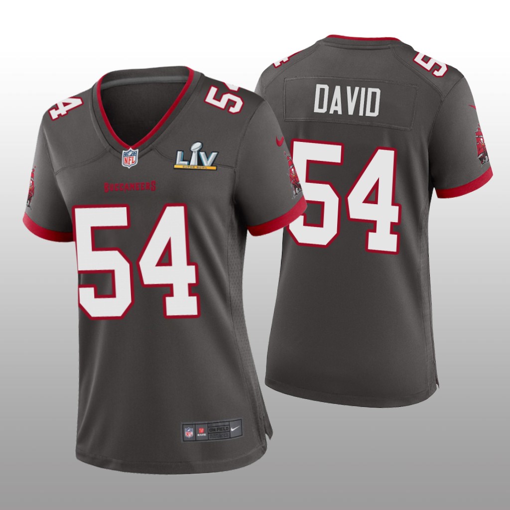 Tampa Bay Buccaneers Lavonte David Pewter Game Jersey Super Bowl LV - Women's