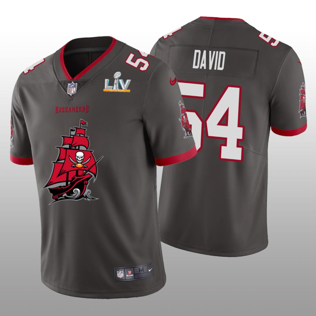 Tampa Bay Buccaneers Lavonte David Pewter Team Logo Super Bowl LV Champions - Men's