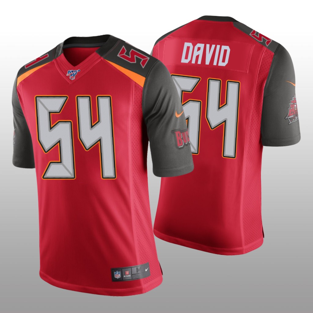 Tampa Bay Buccaneers Lavonte David Red Vapor Limited Jersey NFL 100 - Men's