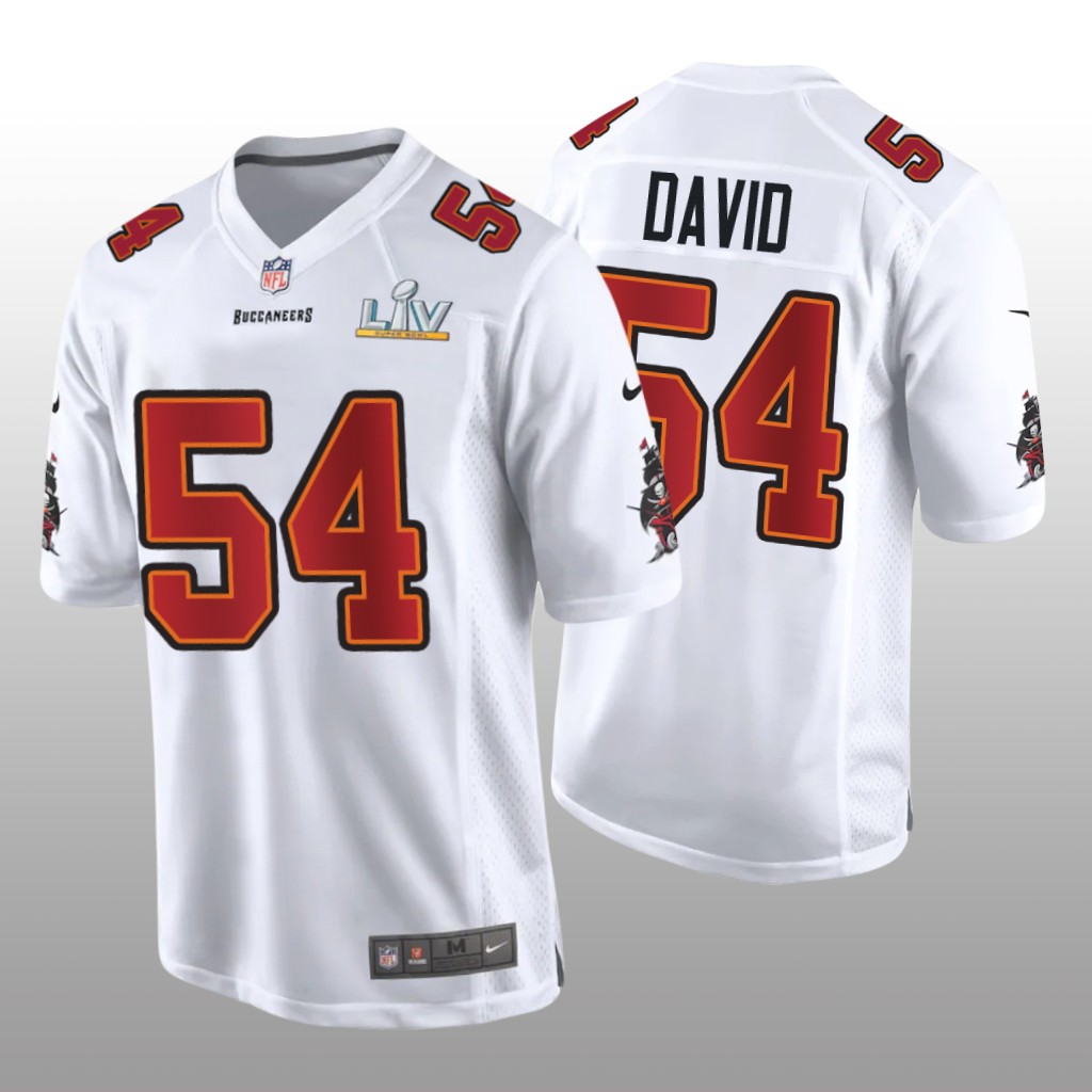 Tampa Bay Buccaneers Lavonte David White Game Fashion Jersey Super Bowl LV - Men's