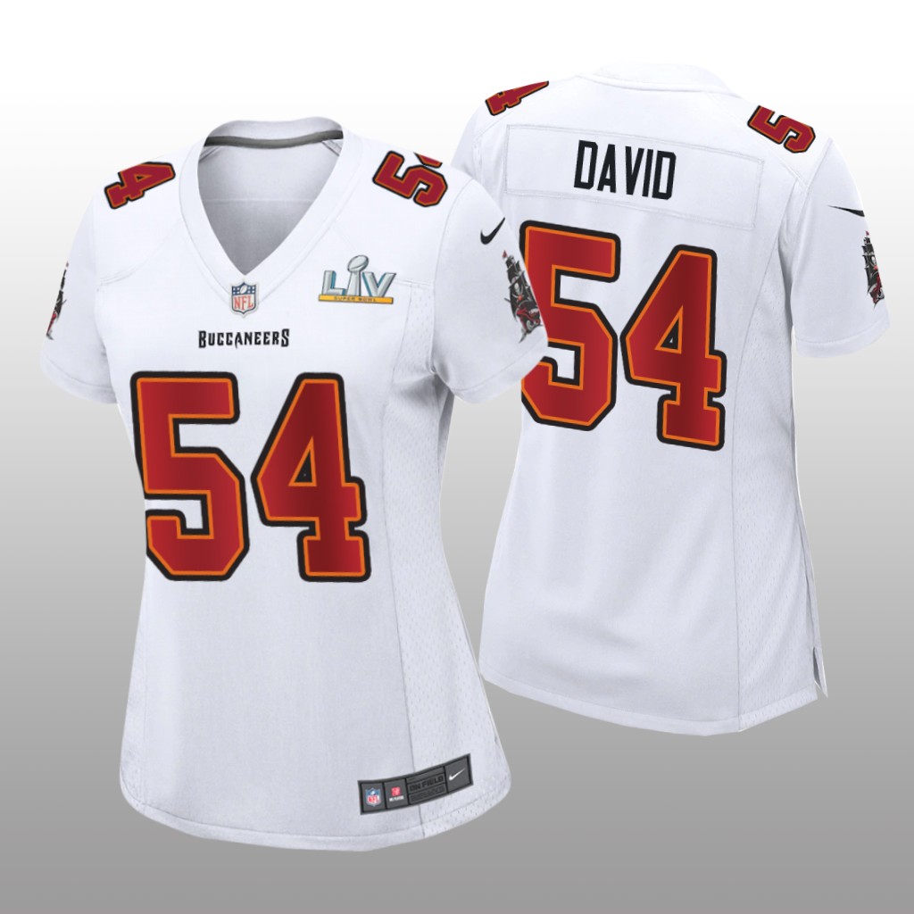 Tampa Bay Buccaneers Lavonte David White Game Fashion Jersey Super Bowl LV - Women's