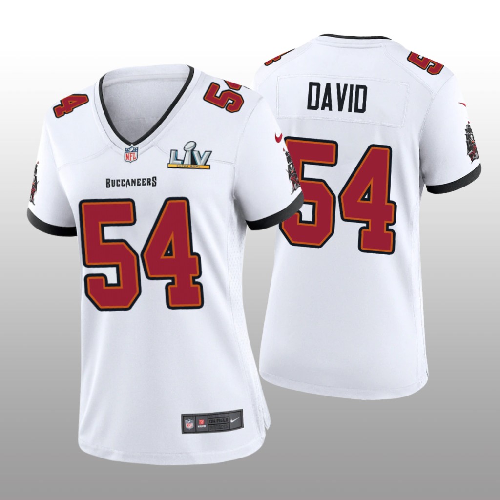 Tampa Bay Buccaneers Lavonte David White Game Jersey Super Bowl LV - Women's