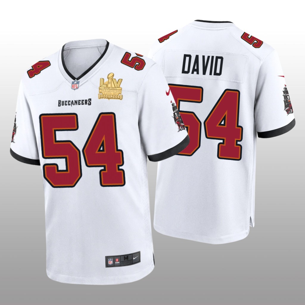 Tampa Bay Buccaneers Lavonte David White Game Jersey Super Bowl LV Champions - Men's