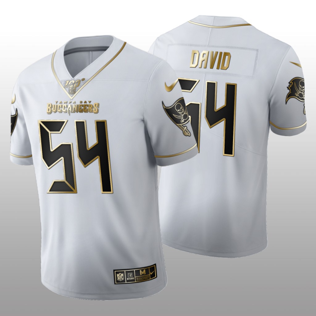Tampa Bay Buccaneers Lavonte David White Golden Edition Jersey 100th Season Men's