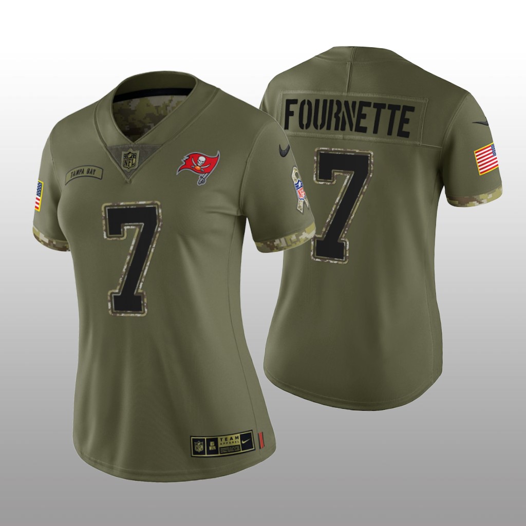 Tampa Bay Buccaneers Leonard Fournette Olive Limited Jersey 2022 Salute To Service - Women's