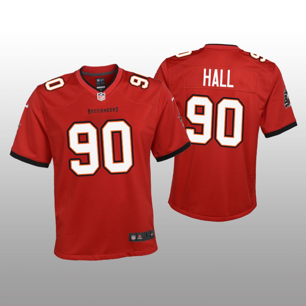 Tampa Bay Buccaneers Logan Hall Red Jersey Game - Youth